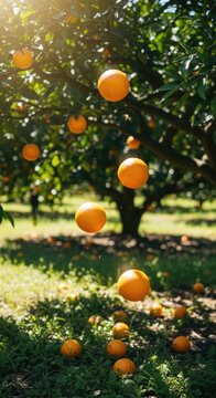 Orange Tree Orchard - A Bountiful Harvest.