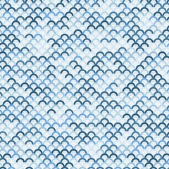 seamless pattern with blue dots © putrimaginery