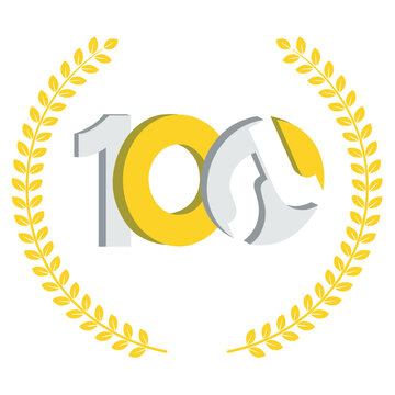 100 logo for ce;ebration