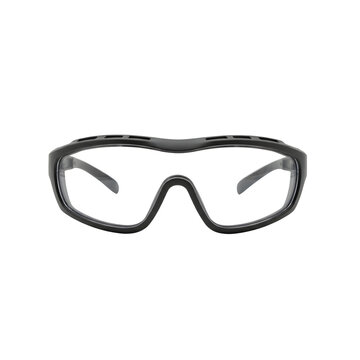 Protective safety glasses goggles on transparent background