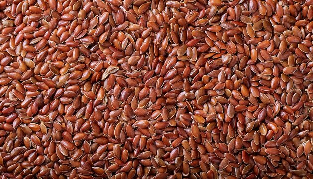 Flaxseed Grains Background And Texture