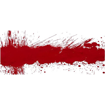 Horizontal Red Paint Splatter and Ink Splash Texture Banner