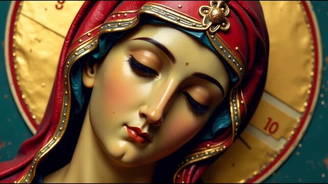 A detailed view of a woman's statue, perfect for editorial or decorative use