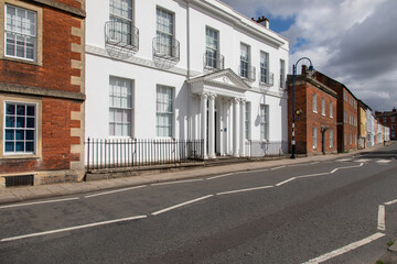 Looking south down Georgian Long Street in the picturesque market town of Devizes in Wiltshire, England © Paul Wood