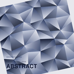 Fototapeta premium Elegant Blue Abstract Geometric Mosaic Background.