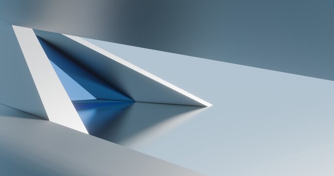 3d rendering architecture background building geometric shape