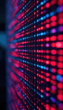 Close-up view of LED dot matrix, digital screen pattern , screen, technology background, texture