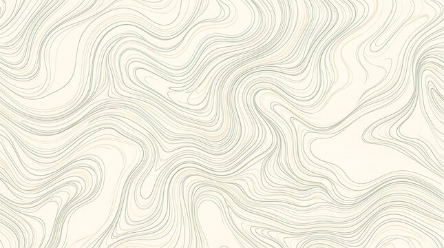 Organic contour map lines texture. Abstract topographic wavy background, beige and white sand dunes, minimalist design elements for print, posters, and web design backgrounds.