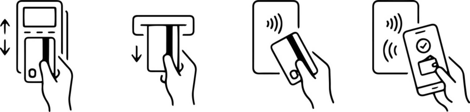 Payment Method Icons Set for Online Shopping and Digital Transactions