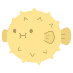 Puffer Fish Vector Illustration  © Nafisa