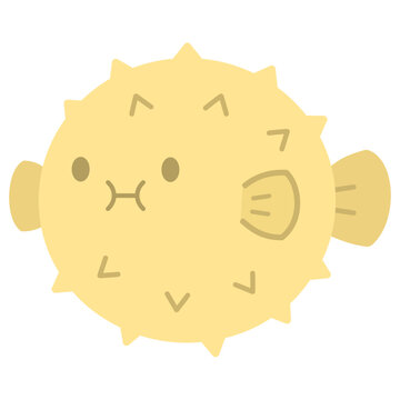 Puffer Fish Vector Illustration 