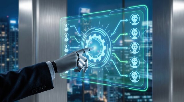 Human and AI collaboration support workforce transition and integration to reduce disruption in future work