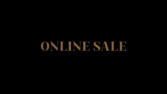Online Sale Bold Typography Text Animation  video