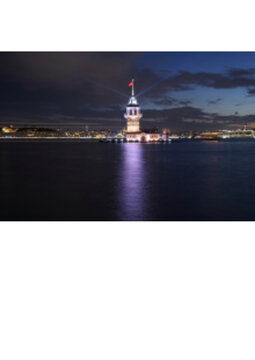 maiden islands(kiz kulesi) at night
