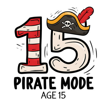 Celebration of Talk Like a Pirate Day with the theme of turning 15 in pirate mode