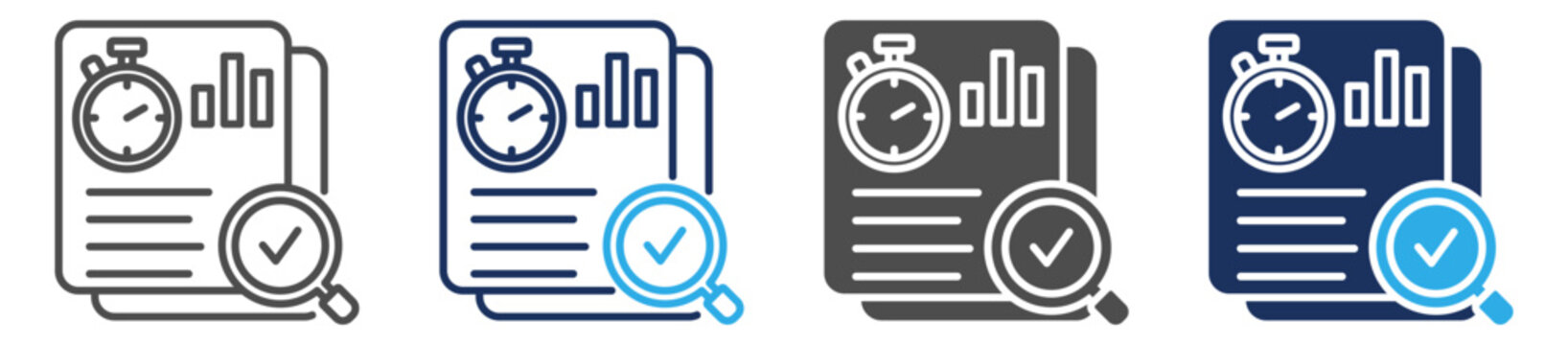 internal audit icon set multi concept