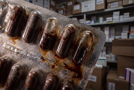 Damaged pills blister pack medicine expiry quality control warehouse