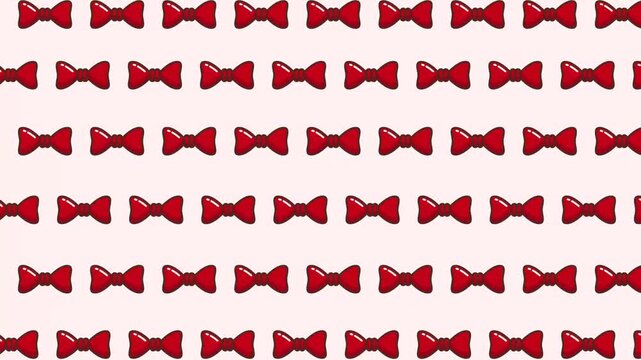 Christmas Red Festive Holiday Decoration Pattern Seamless Loop Animation