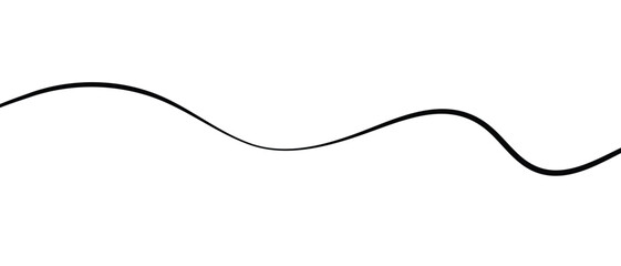 Obraz premium simple decorative wave line design.