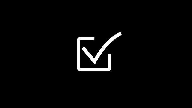 Animated check mark icon. right check mark icon transparent background. checklist signs, and an approval badge.