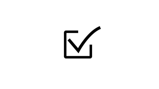 Animated check mark icon. right check mark icon transparent background. checklist signs, and an approval badge.
