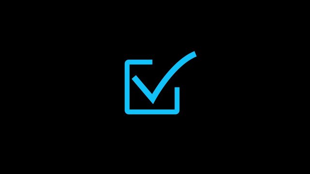 Animated check mark icon. right check mark icon transparent background. checklist signs, and an approval badge.
