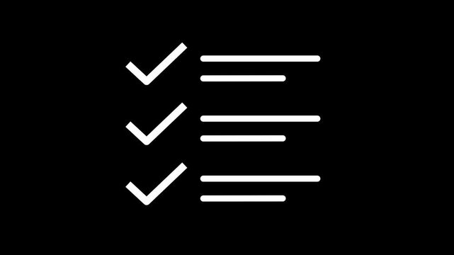 # step infographic process with check mark icon. infographic step by step process icon animation. step process success with check marks.
