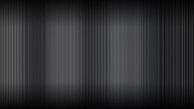 Dark ribbed metallic background with vertical lines and subtle light reflections 
