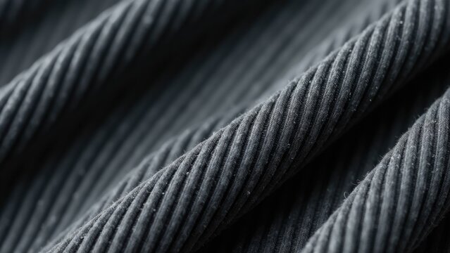 A close up of a piece of black fabric, suitable for use in designs about darkness, mystery, or simplicity
