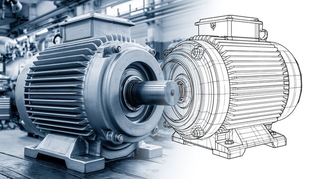 Industrial Motors in Factory Setting