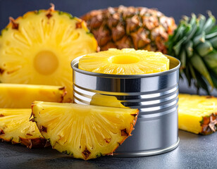 Ananas w puszce – owoce w syropie