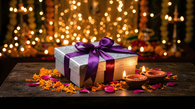 Celebrating the festival of lights diwali's joyful spirit gifts and the warm glow of tradition and