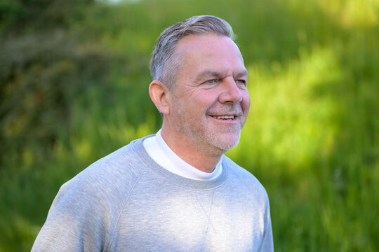 Smiling Senior Man Outdoor Portrait