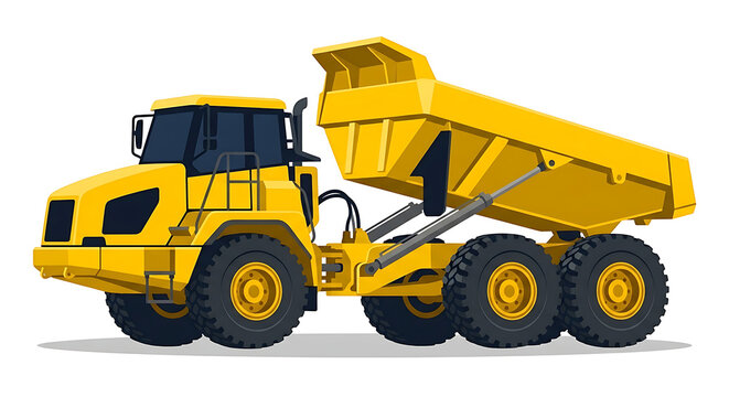 Articulated Dump Truck for Construction and Heavy Earthmoving