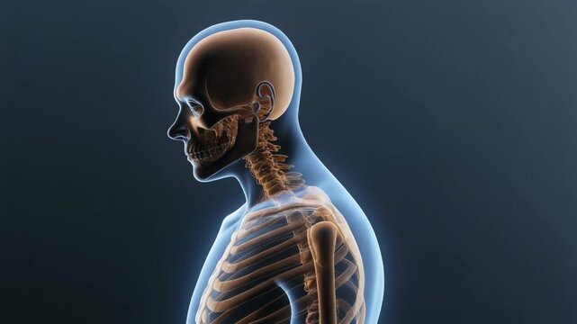 Body structure anatomy. Understanding skeleton interactions