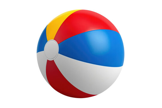 Colorful inflatable beach ball