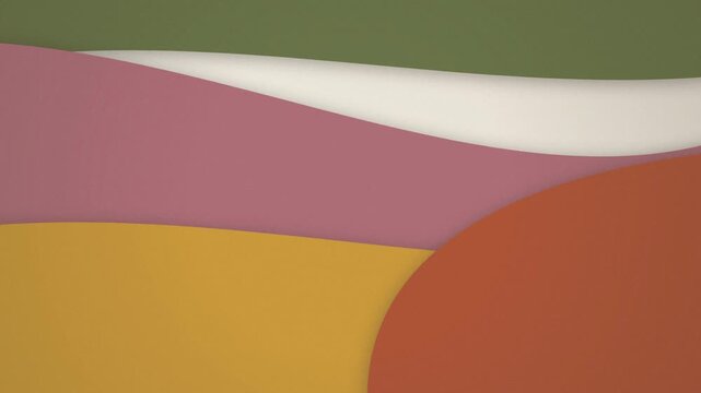 Minimalist paper cut shapes seamless loop motion background