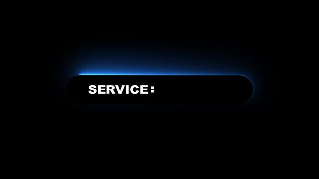 Service excellence, high quality service concept on the black background. Motion graphics of customer satisfaction idea. 4k motion graphics video