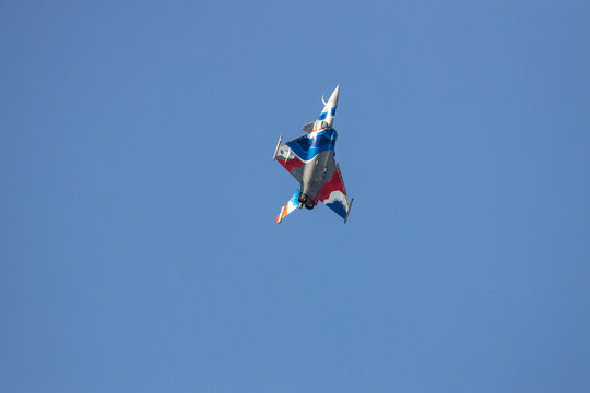Dassault Rafale fighting jet at BIAS 2026 airshow.