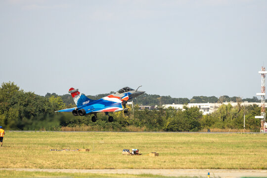 Dassault Rafale fighting jet at BIAS 2026 airshow.