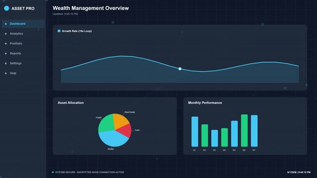 Digital Financial Dashboard for Wealth Management Analysis