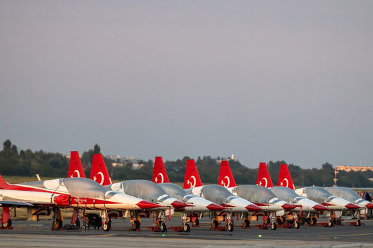 Turkish Stars aerobatic team at BIAS 2026 airshow.