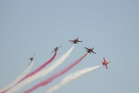 Turkish Stars aerobatic team at BIAS 2026 airshow.