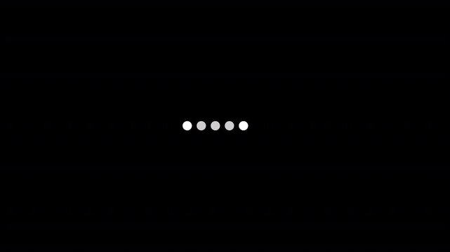 Minimal passcode input dots animation for mobile security screen.