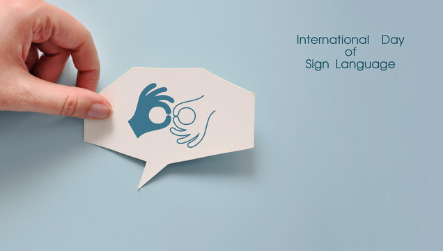International Day of Sign Language Concept