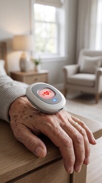 Home Medical Emergency Call Button Connected to 24 Hour Monitoring Center