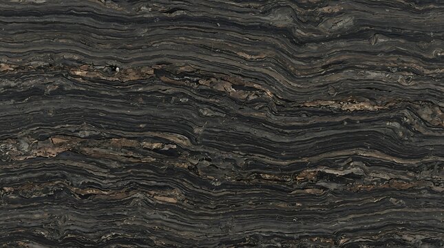 Abstract dark green and black natural stone texture with wavy organic patterns and mineral veins