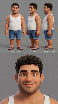 Marcao Character Reference Sheet Commercial Modern Professional