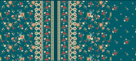 Digital and Textile Design Border and Motif  © DESIGNING TEHME