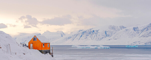 Uummannaq Greenland Orange House © kevin